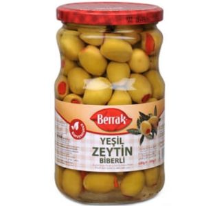 Berrak Green Olives Stuufed Pepper 680 G (UNIT)