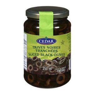 Cedar Sliced Black Olives 250 Ml (UNIT)