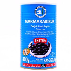 Marmarabirlik Black Olives Tin Xs 800 G (UNIT)