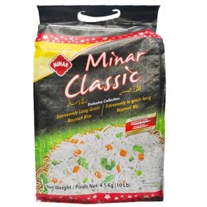 Minar Classic Extreemly Basmati Rice 10 Lb (UNIT) Cereal